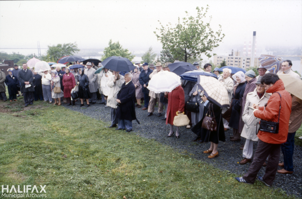 Colour photograph of a crowd