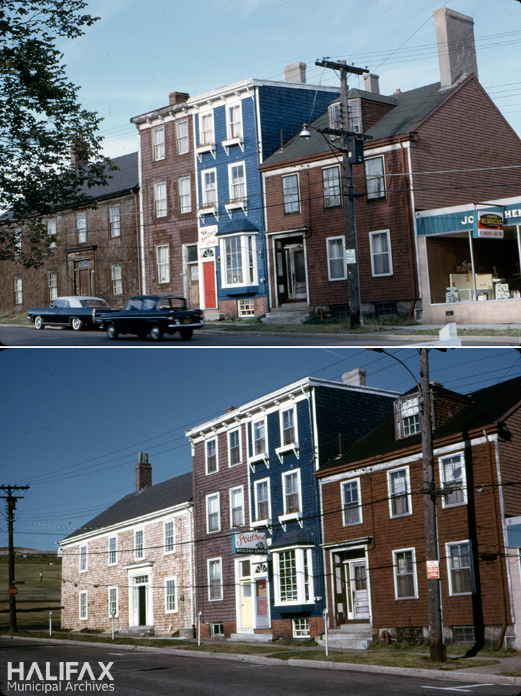 Composite photograph showing house.