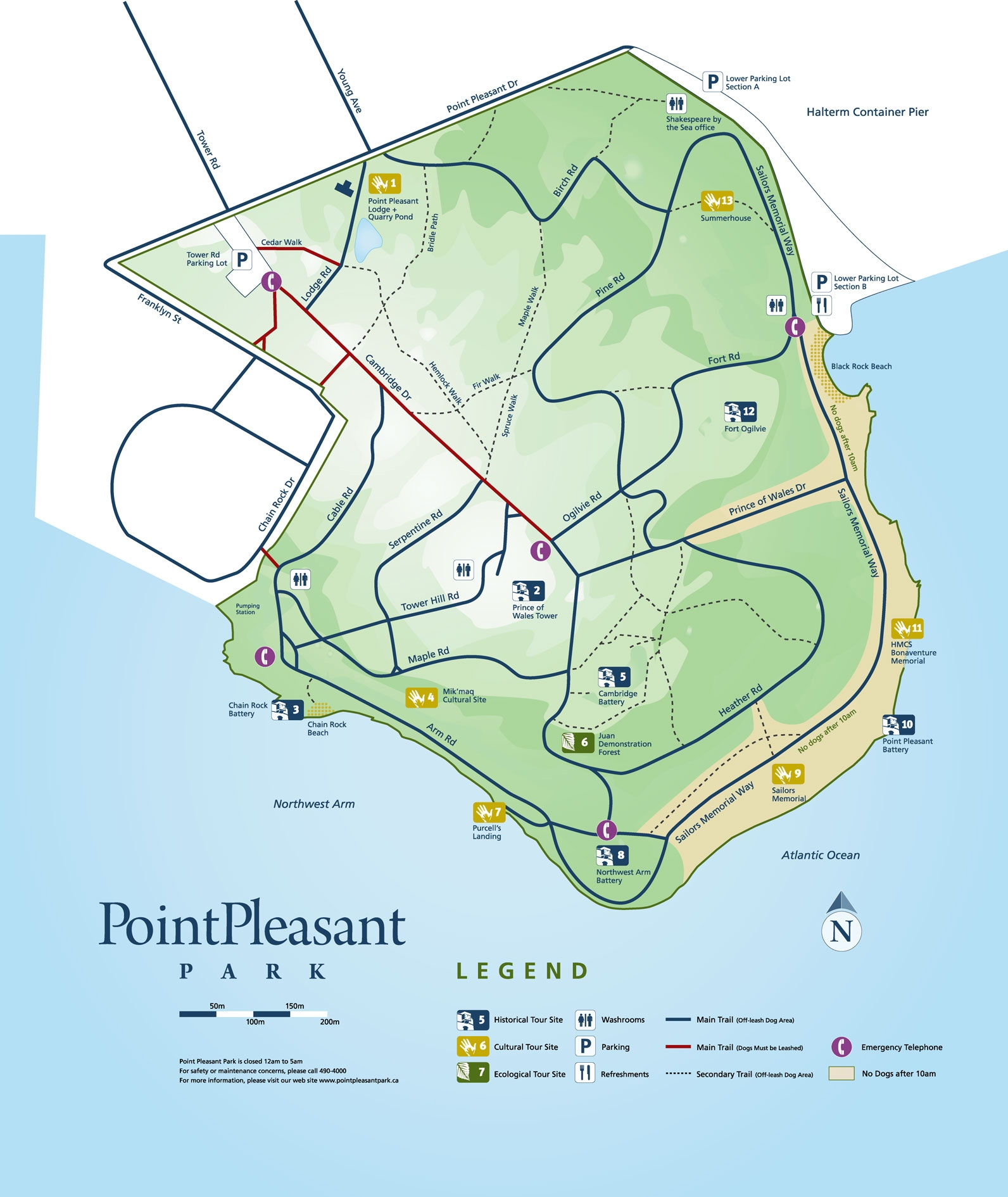 point pleasant park map Point Pleasant Park Parks Halifax