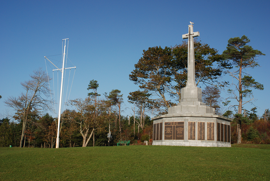 a photo of the sailors' memorial in point pleasant park
