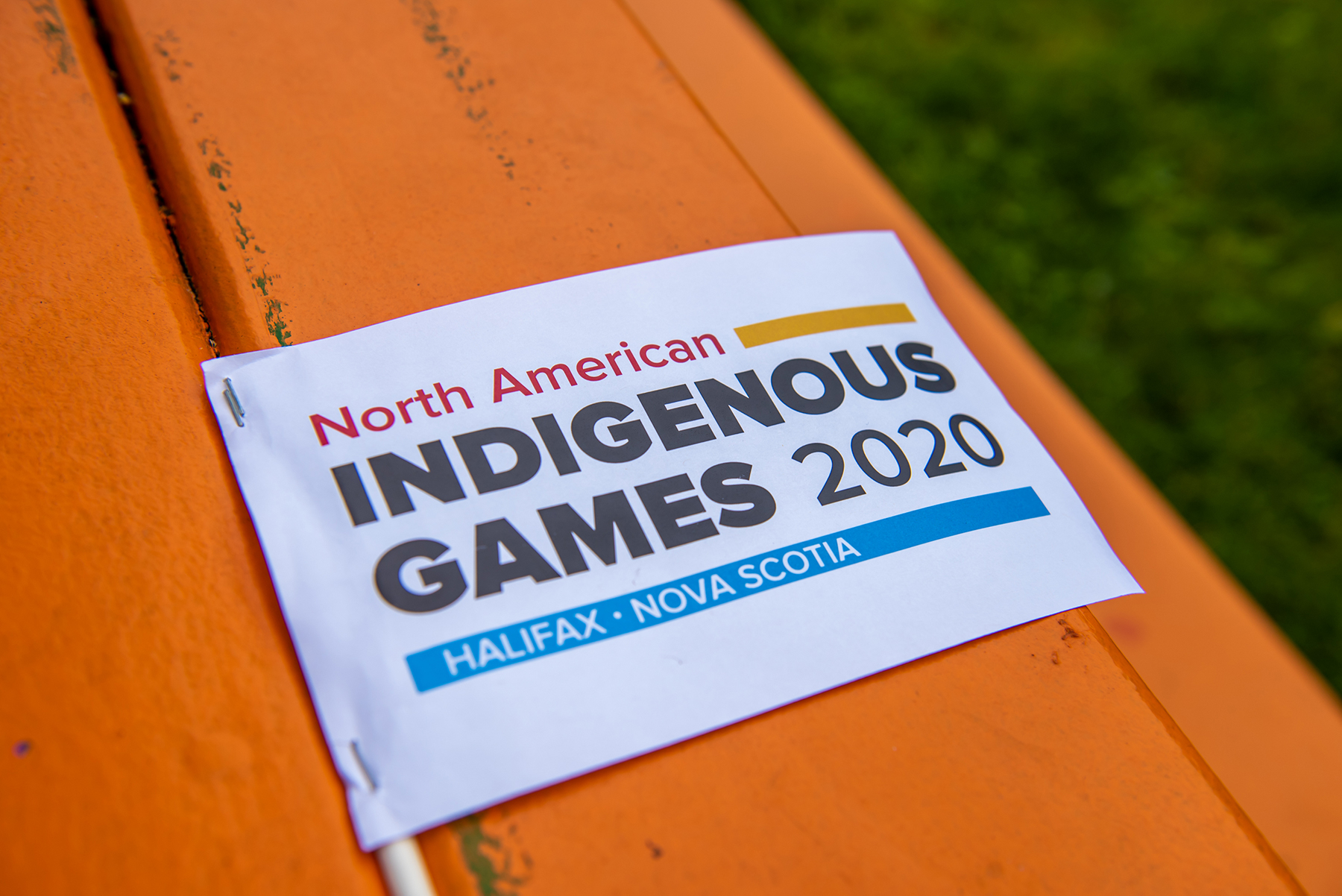 A photo of the North American Indigenous Games logo