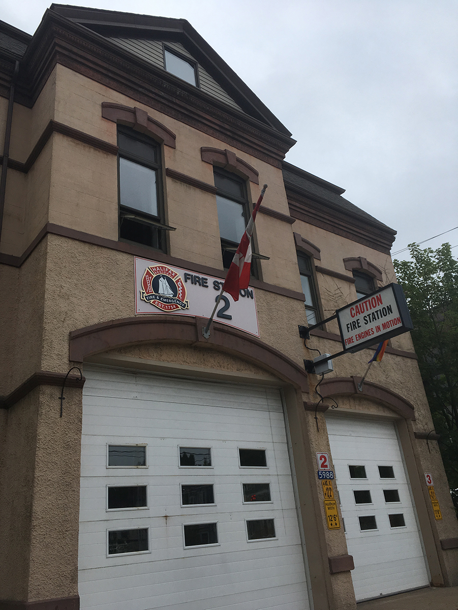 A photo of the Station 2 fire station