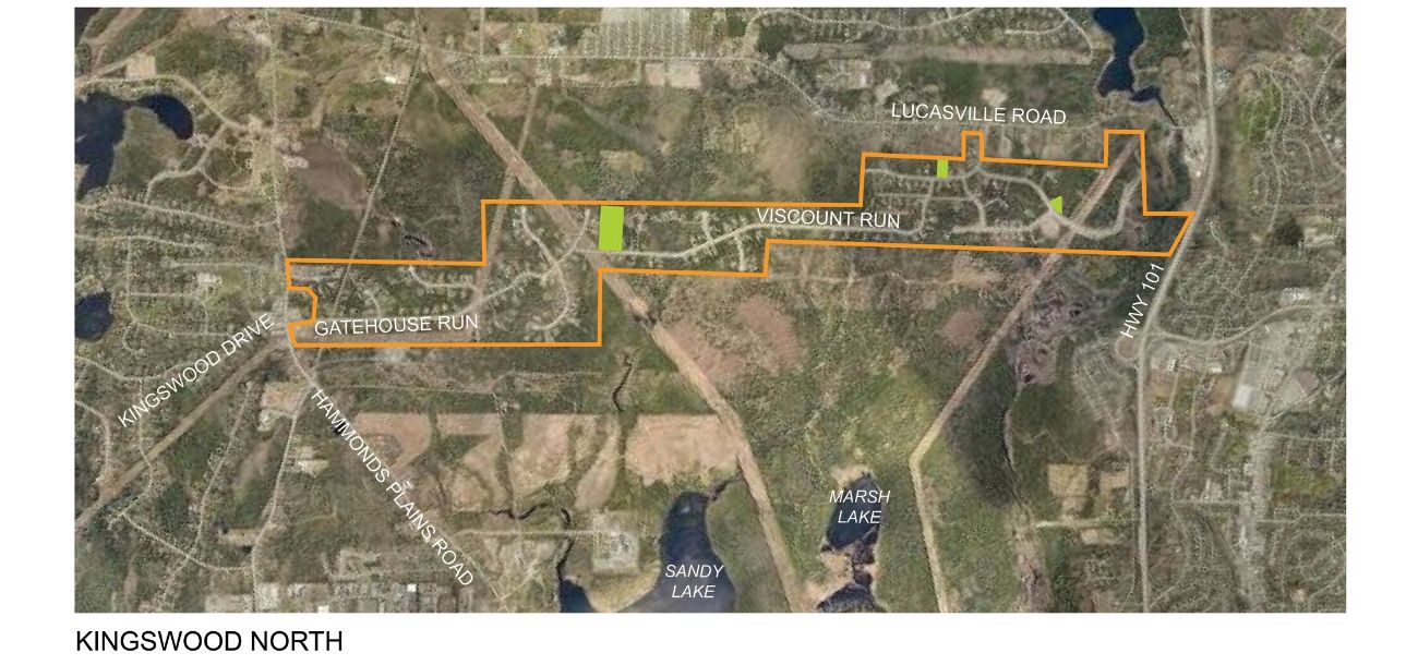 A conceptual rendering of a park concept for Kingswood North Parks