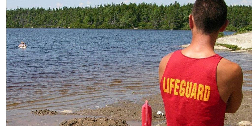 Photo of a lifeguard at a Halifax Regional Municipality beach