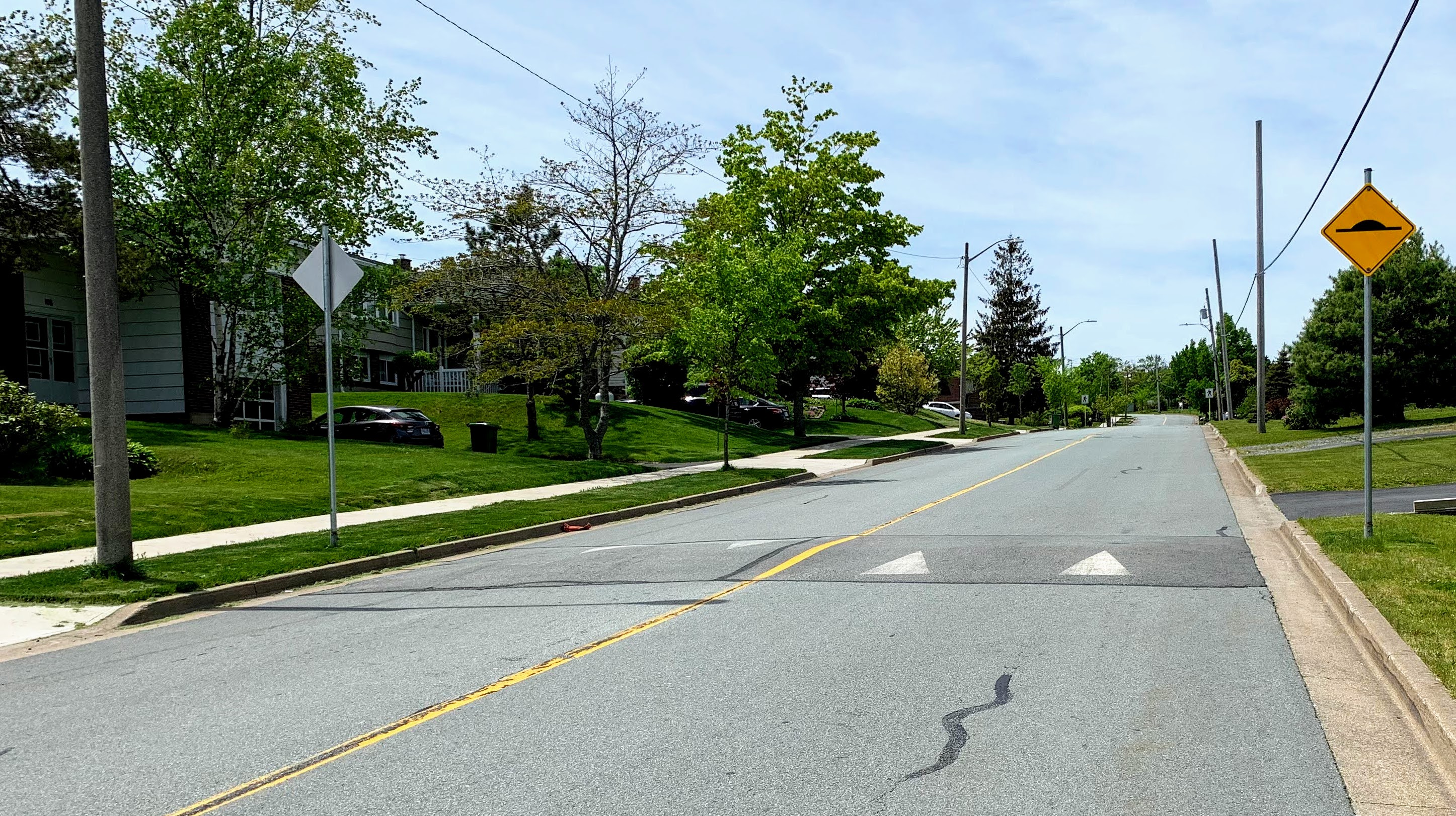 Photograph of Vertical Deflection (Speed Humps and Speed Tables)