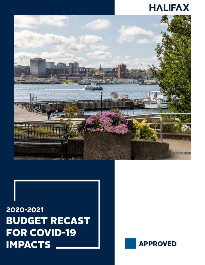 The cover of the 2020/21 Recast Budget book 