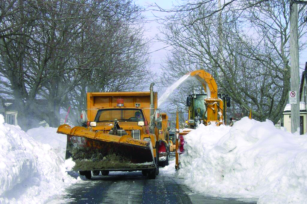 An image of a snow plow