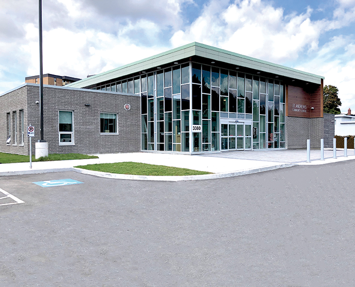 Front entrance of St. Andrew's community Centre