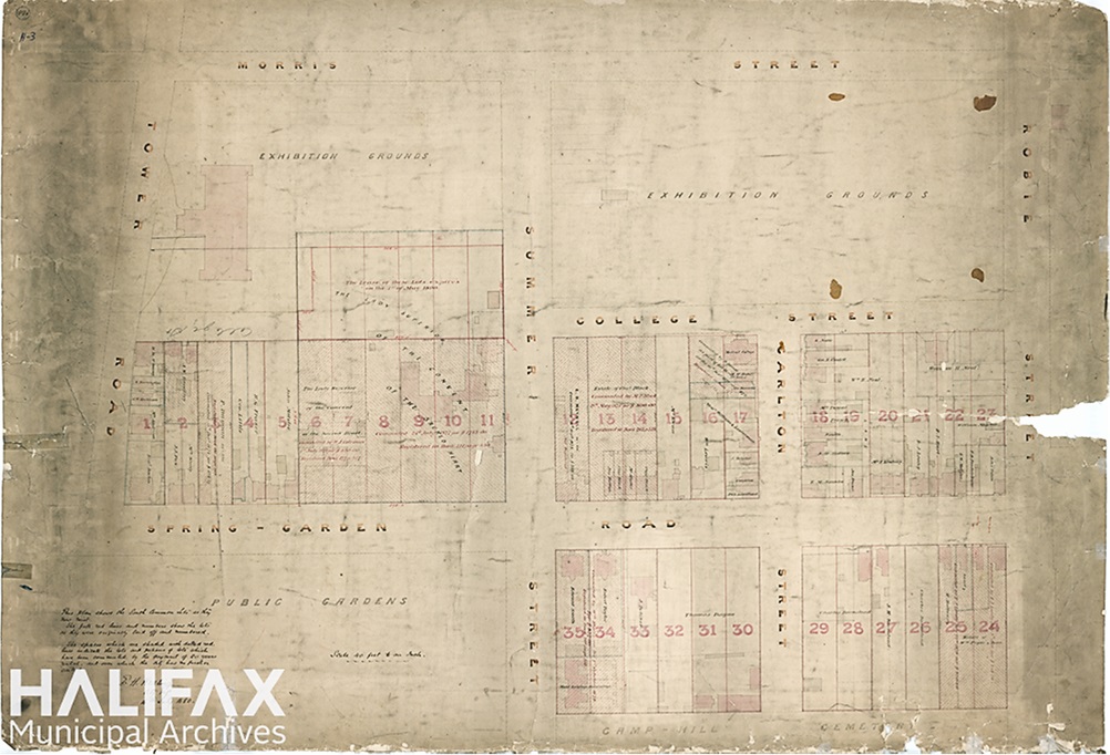 Colour image of a map
