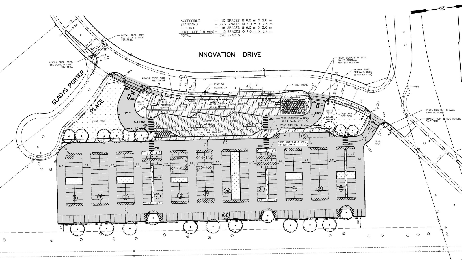 An image of a conceptual rendering of the future West Bedford Park & Ride.