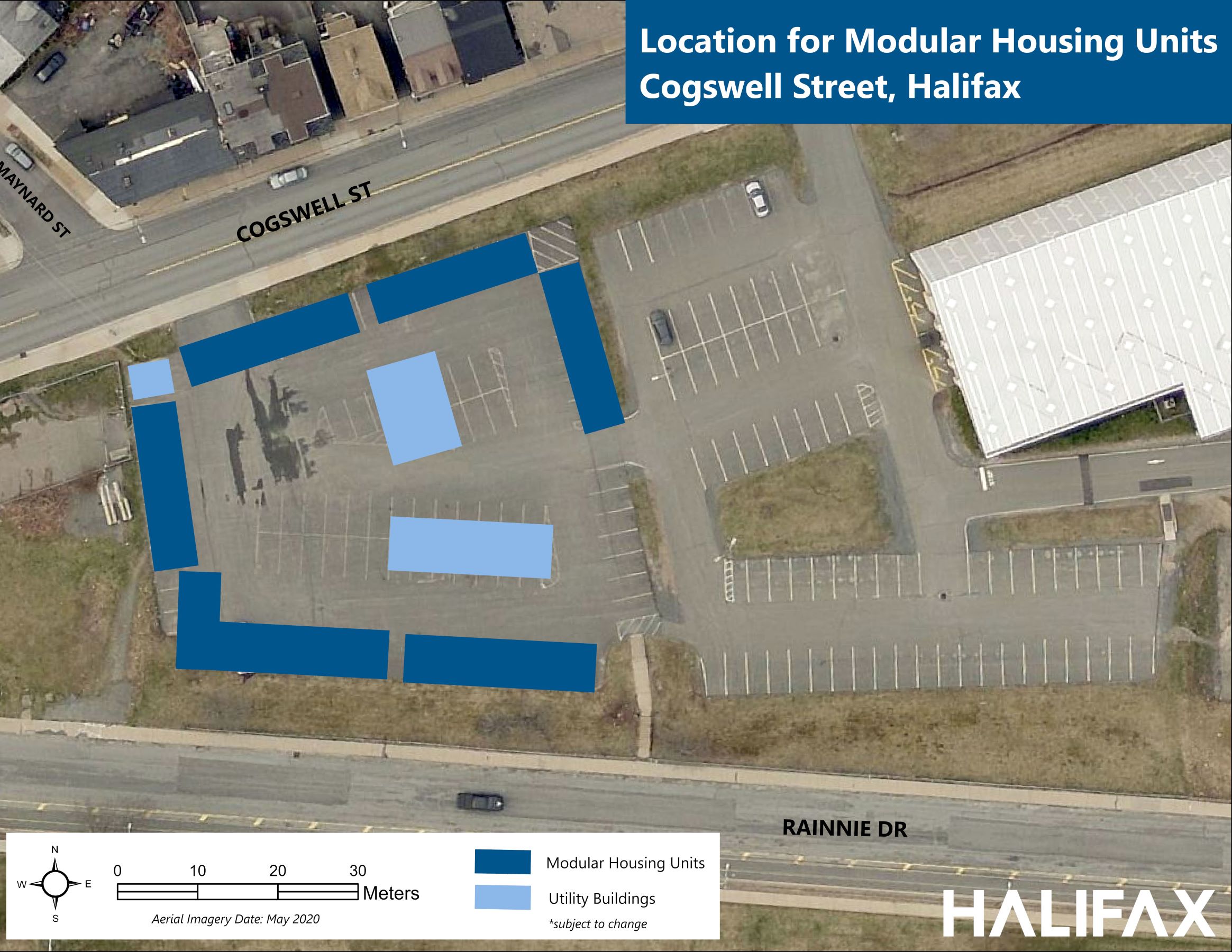 Modular units Halifax site