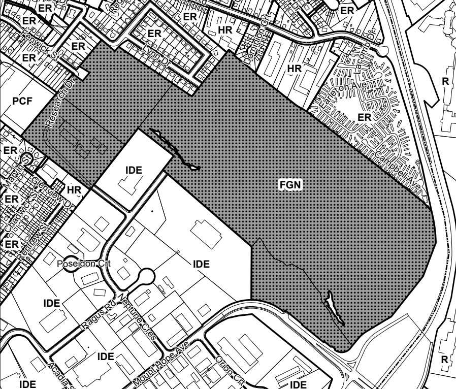 A sketch of the Southdale Grown Note.