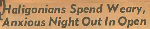 Headline: Haligonians spend weary, anxious night out in open