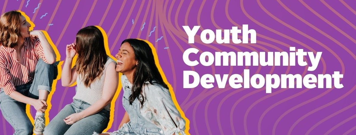 Youth are sitting and laughing