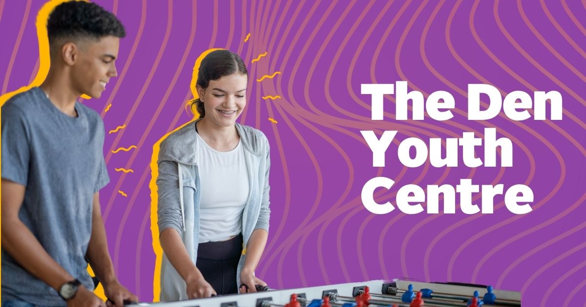 The Den Multi-Service Youth Centre - two youth play fooze ball