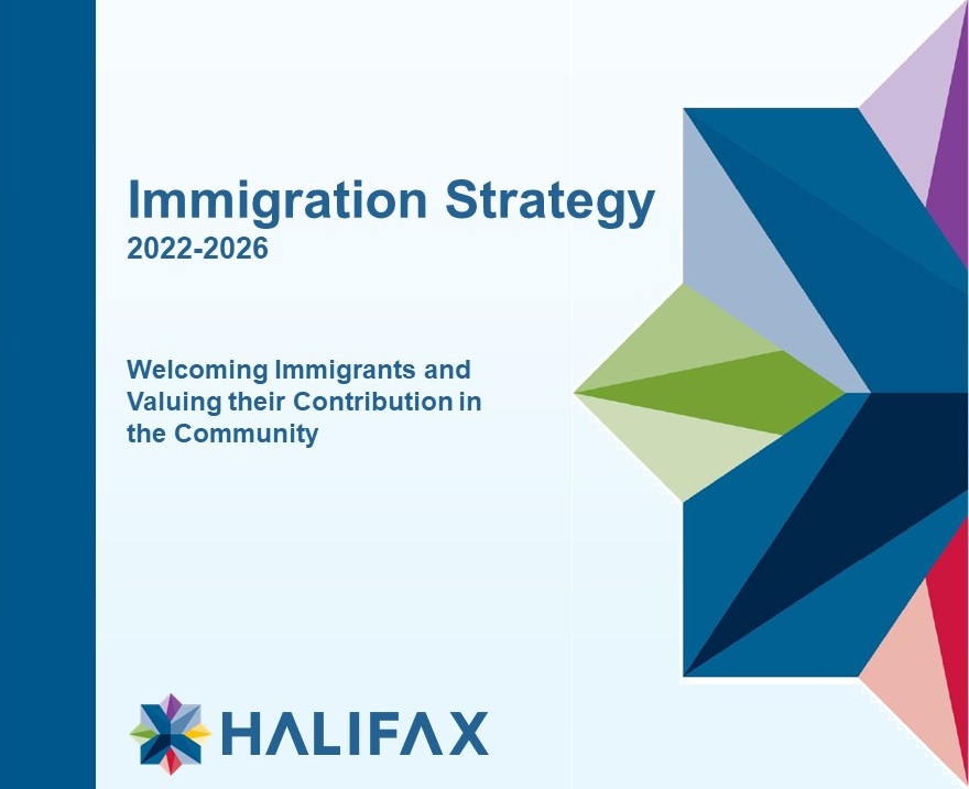 Cover of Immigration Strategy 2022-26 Welcoming Immigrants and Valuing their Contribution in the Community