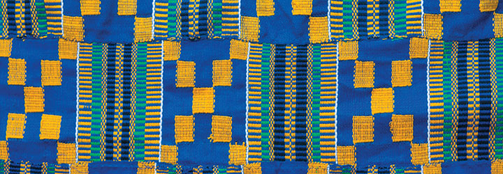 photo showing kente