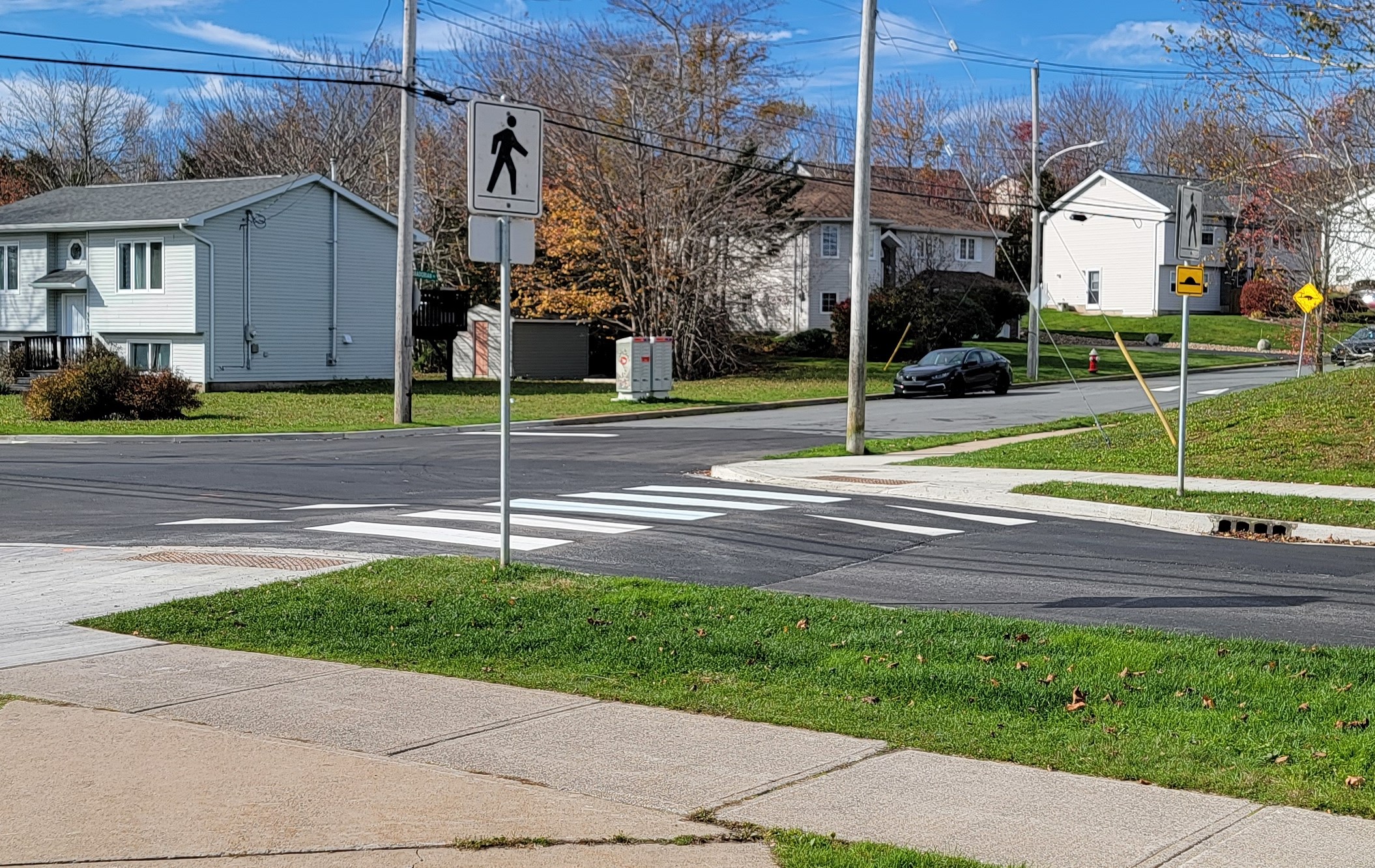 raised crosswalk with curb extensions
