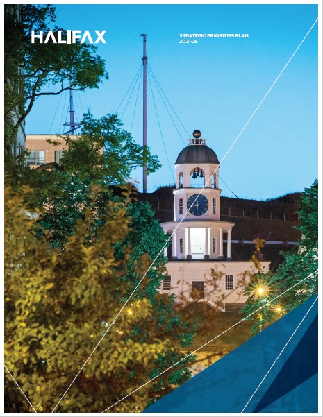 Image of the clock tower on Citadel Hill as the cover of the Strategic Priorities Plan