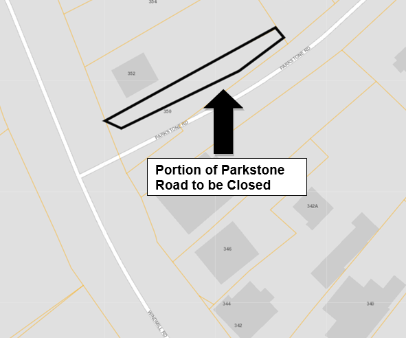 Parkstone Road sketch of section closing