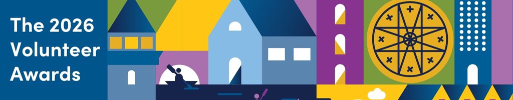 An illustrated mural of sites across the Halifax region with the following text: The 2026 Volunteer Awards