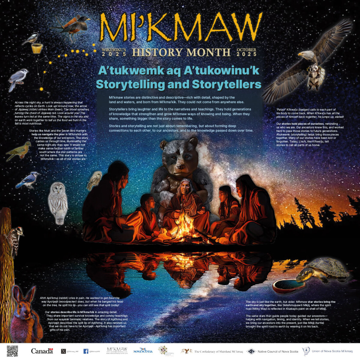 Mi’kmaw History Month 2025 poster
