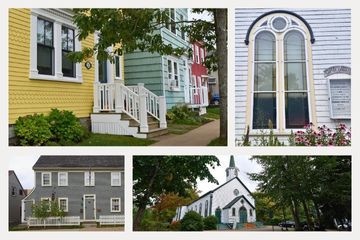 A collage of heritage homes of Dartmouth