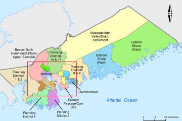Map of municipal plan areas
