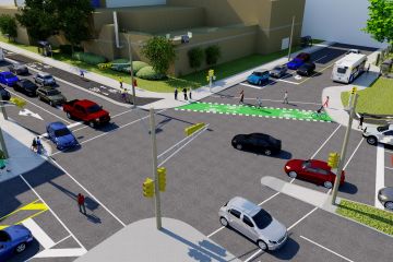 Rendering of improvements proposed for the intersection of North and Gottingen.