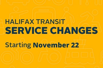 Halifax Transit Service Adjustments starting November 22nd